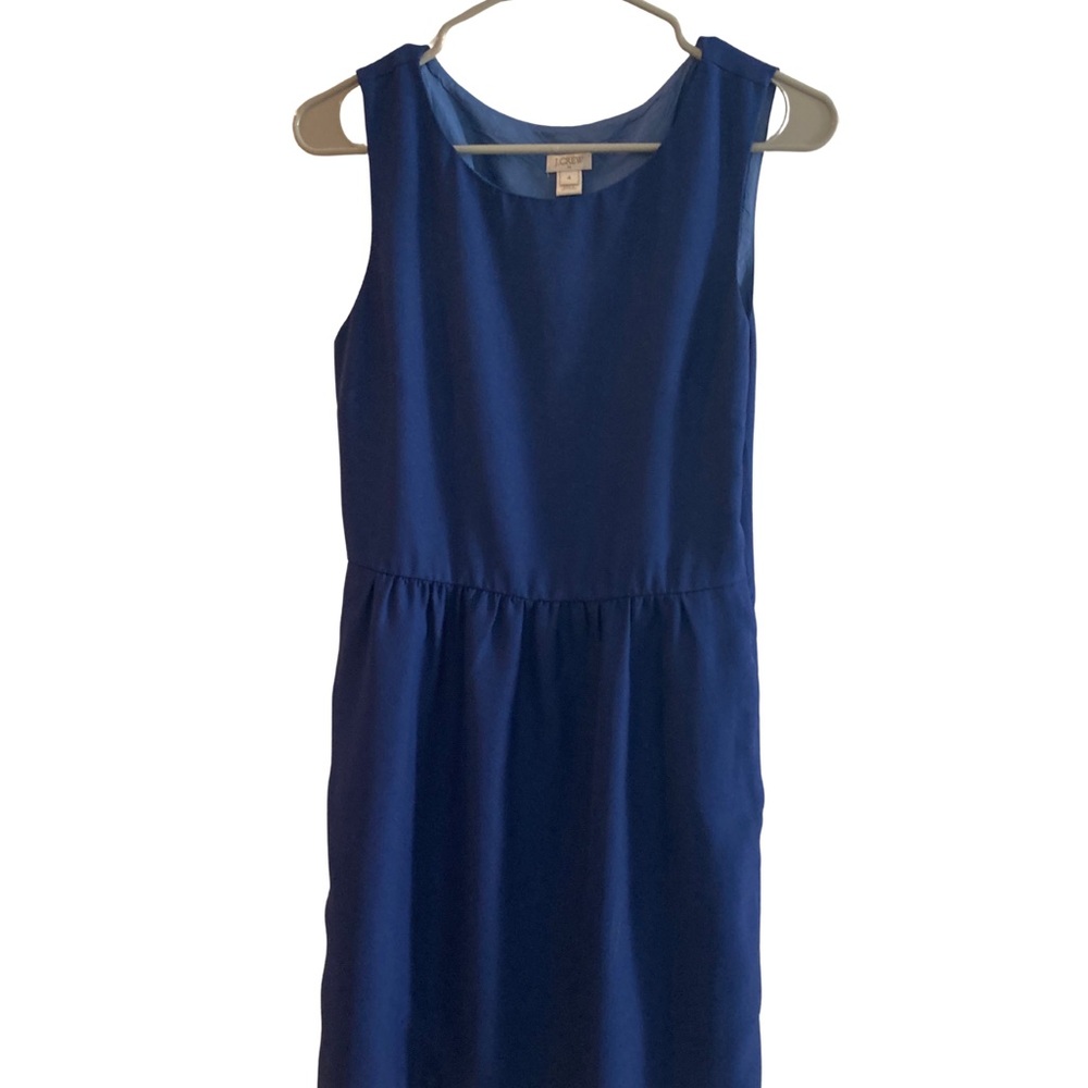 J. Crew Blue Midi Dress